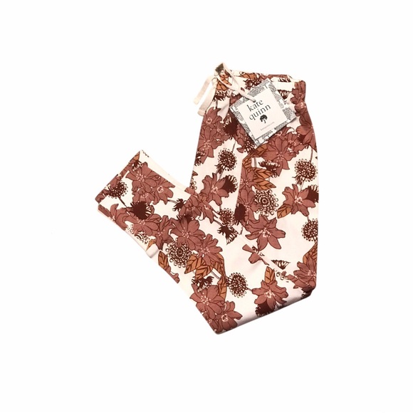 🆕 Kate Quinn Organic Rose Retro Floral Panda Pants - Picture 2 of 2